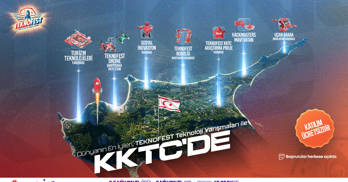 TEKNOFEST KKTC 2025 teknoloji yarışmaları başvuruları başladı