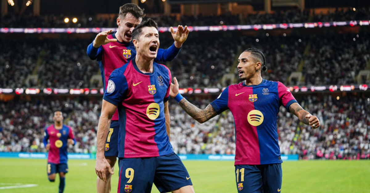 Barcelona, Real Madrid’i 5-2 yenerek İspanya Süper Kupas’ını kazandı!