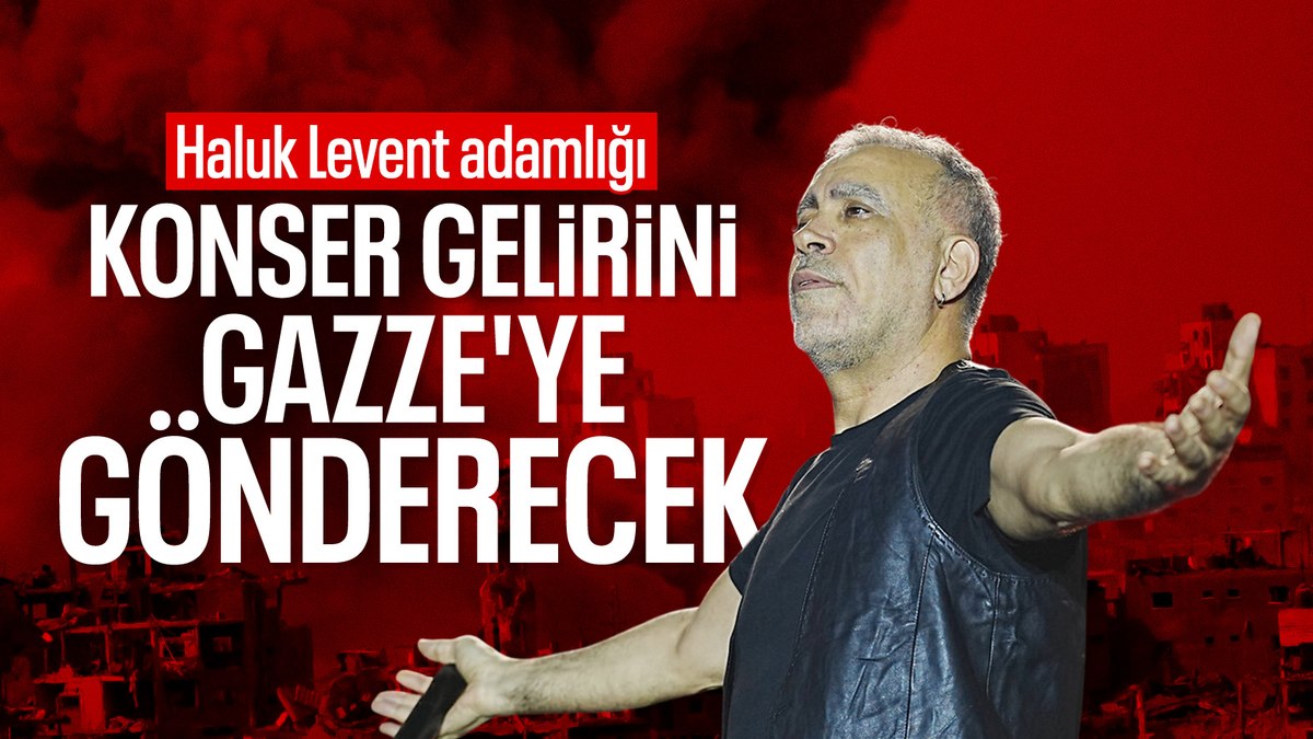 Ünlü şarkıcı Haluk Levent’ten Gazze’ye destek: Konser gelirini bağışlayacak