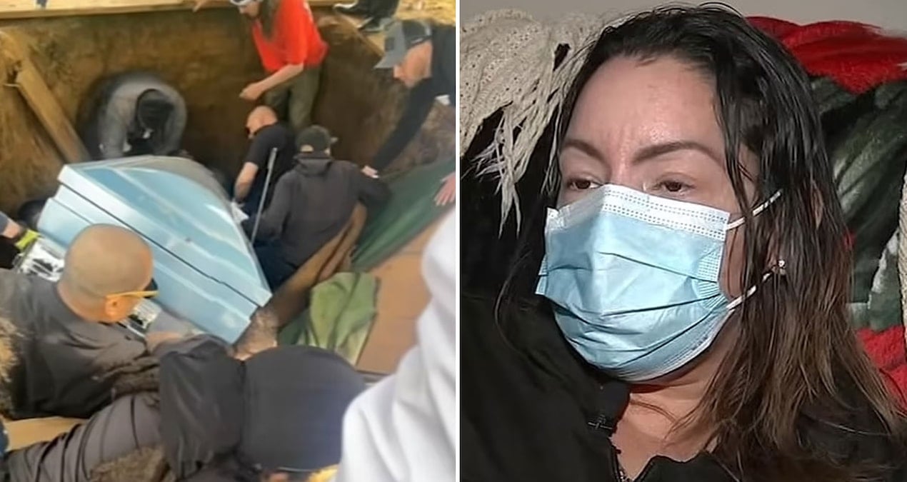 Cenaze töreni kabusa döndü: Hepsi mezara girdi